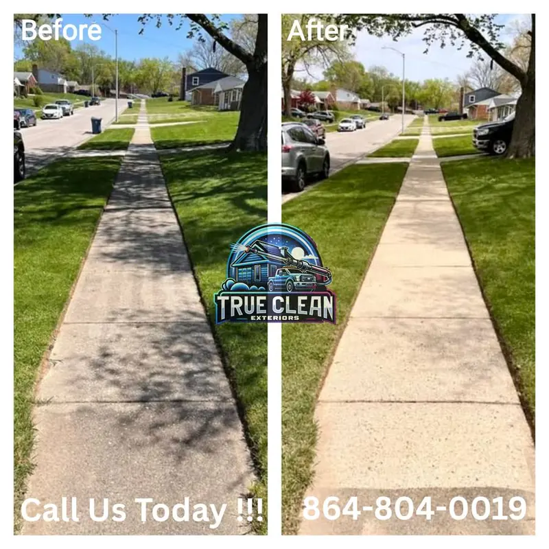 House wash before and after